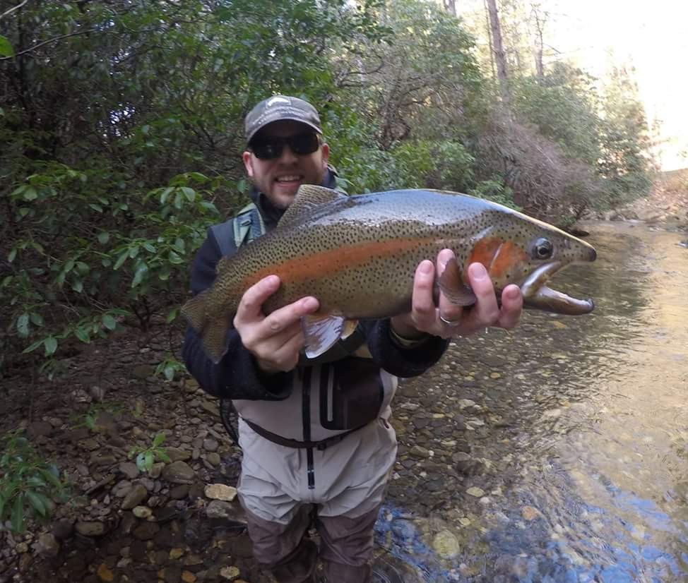 Josh Holding a Trout